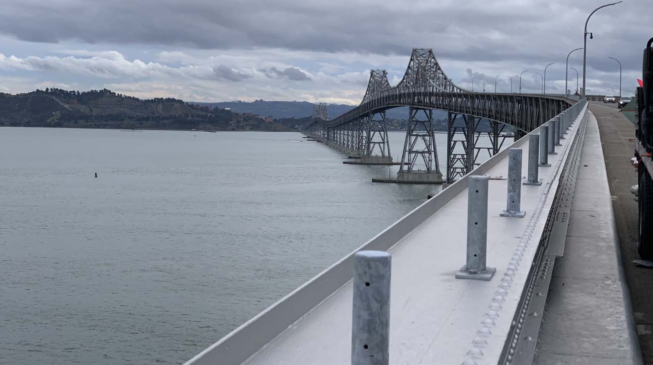 Photo of the Richmond-San Rafael bridge bike/walk pathway