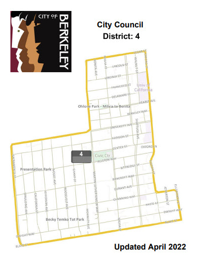 Berkeley District 4 map