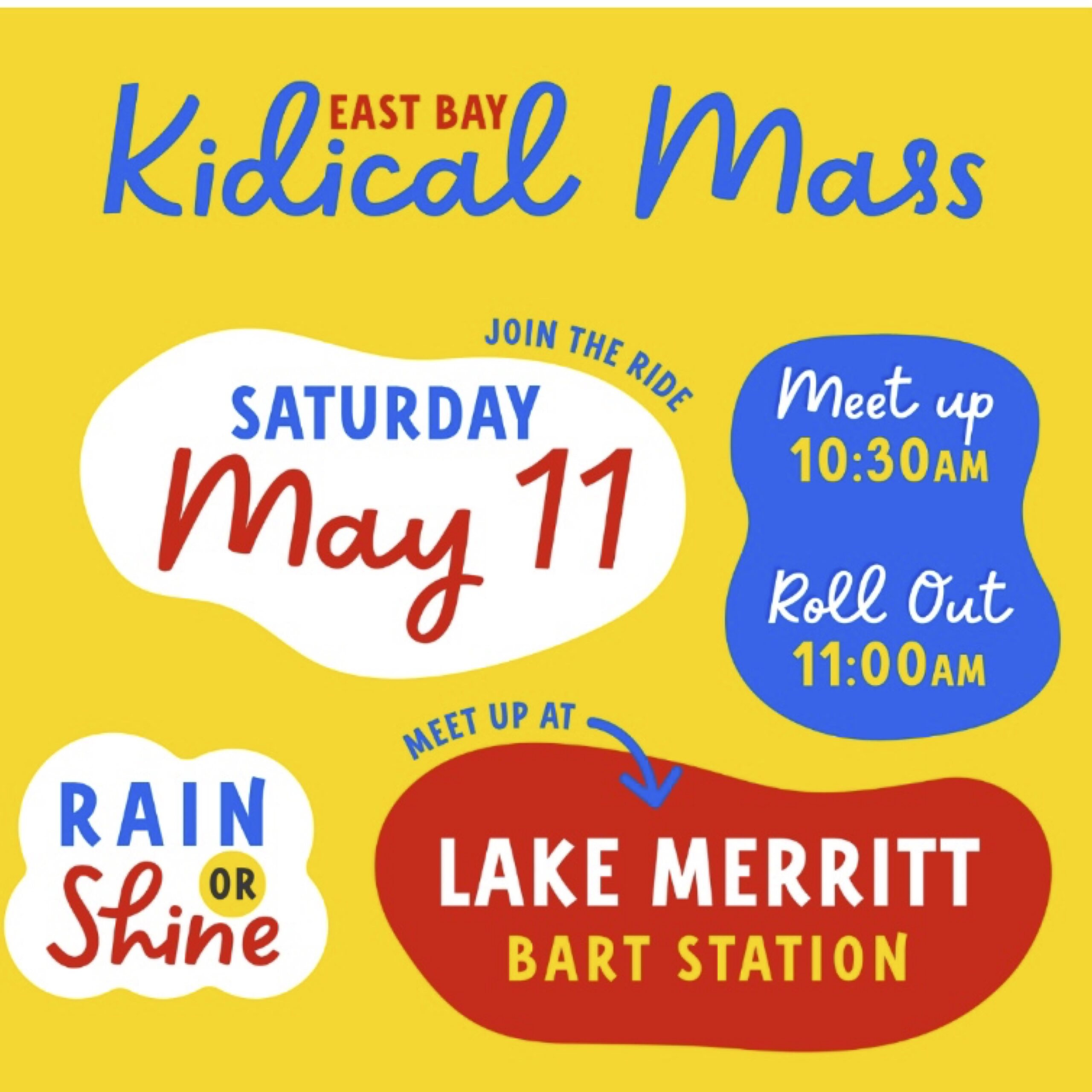 East Bay Kidical Mass, Oakland Lake Merritt Loop Ride