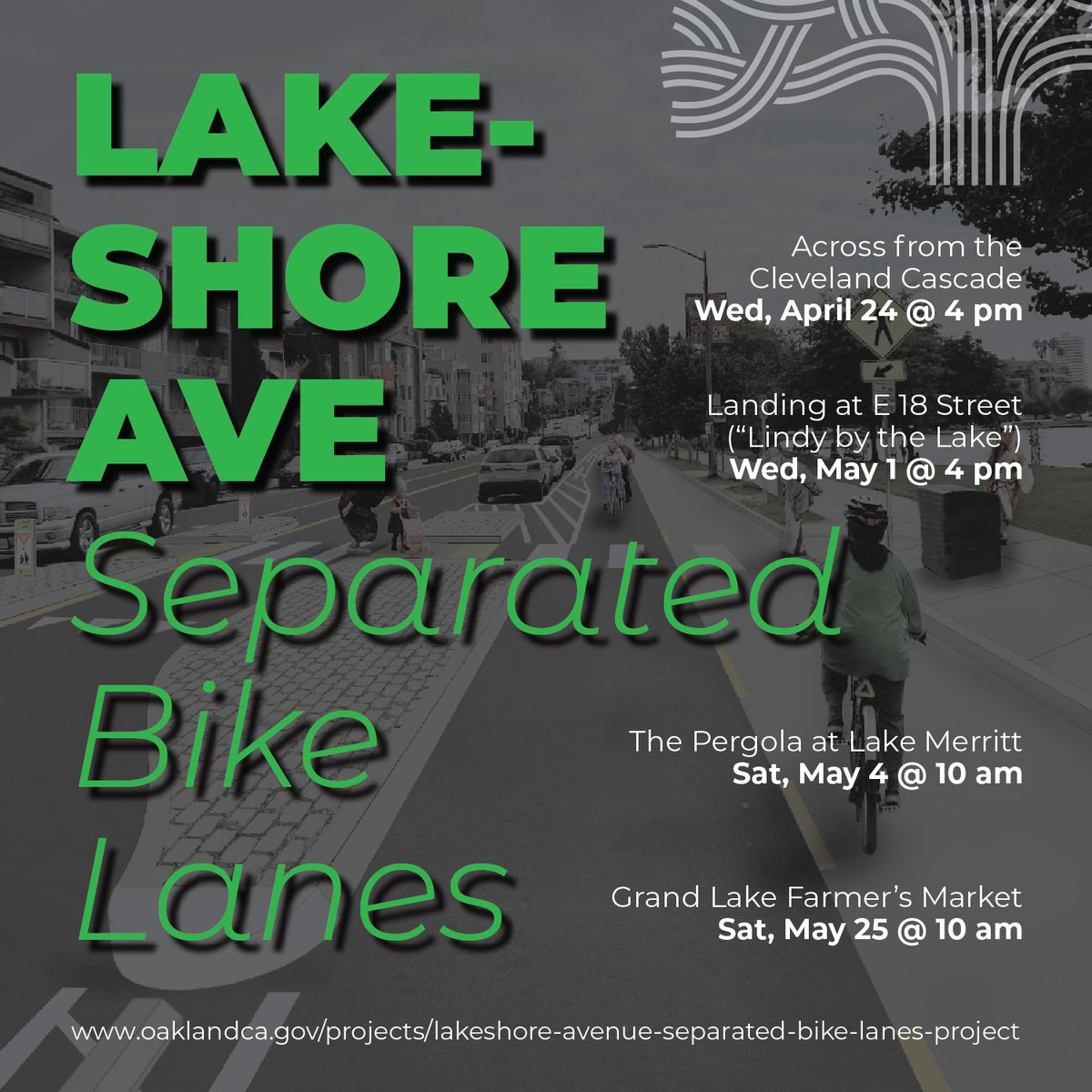 Lakeshore Cycletrack Pop-Ups with Oakland DOT
