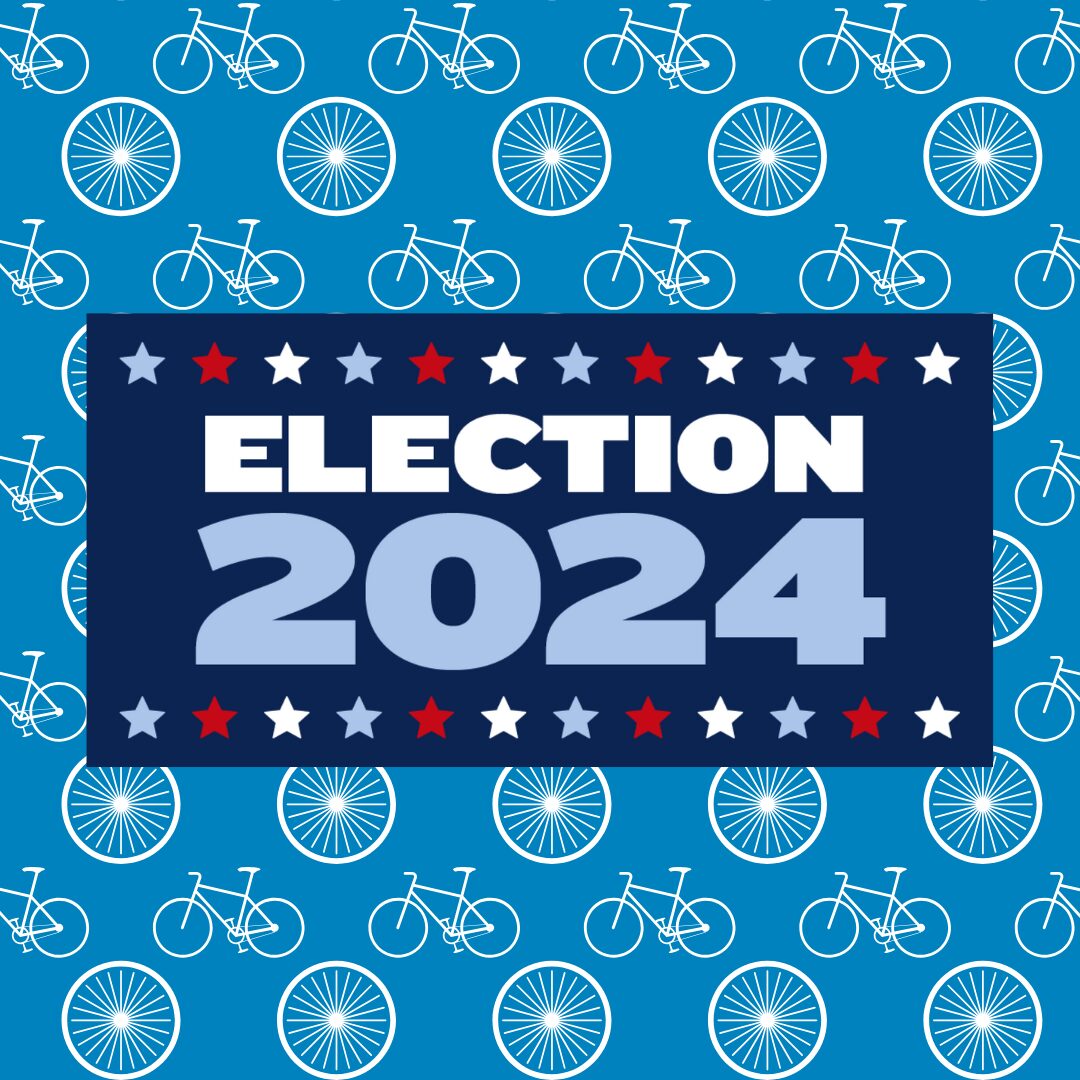 "Election 2024" bikes background