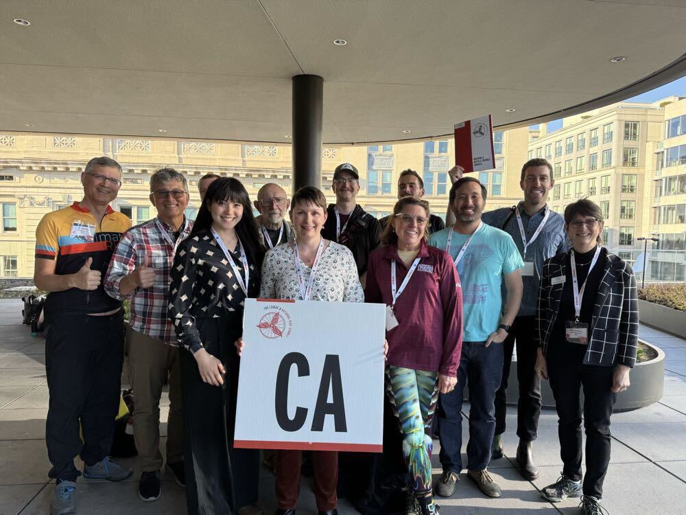 California delegation poses on lobbying day of the National Bike Summit