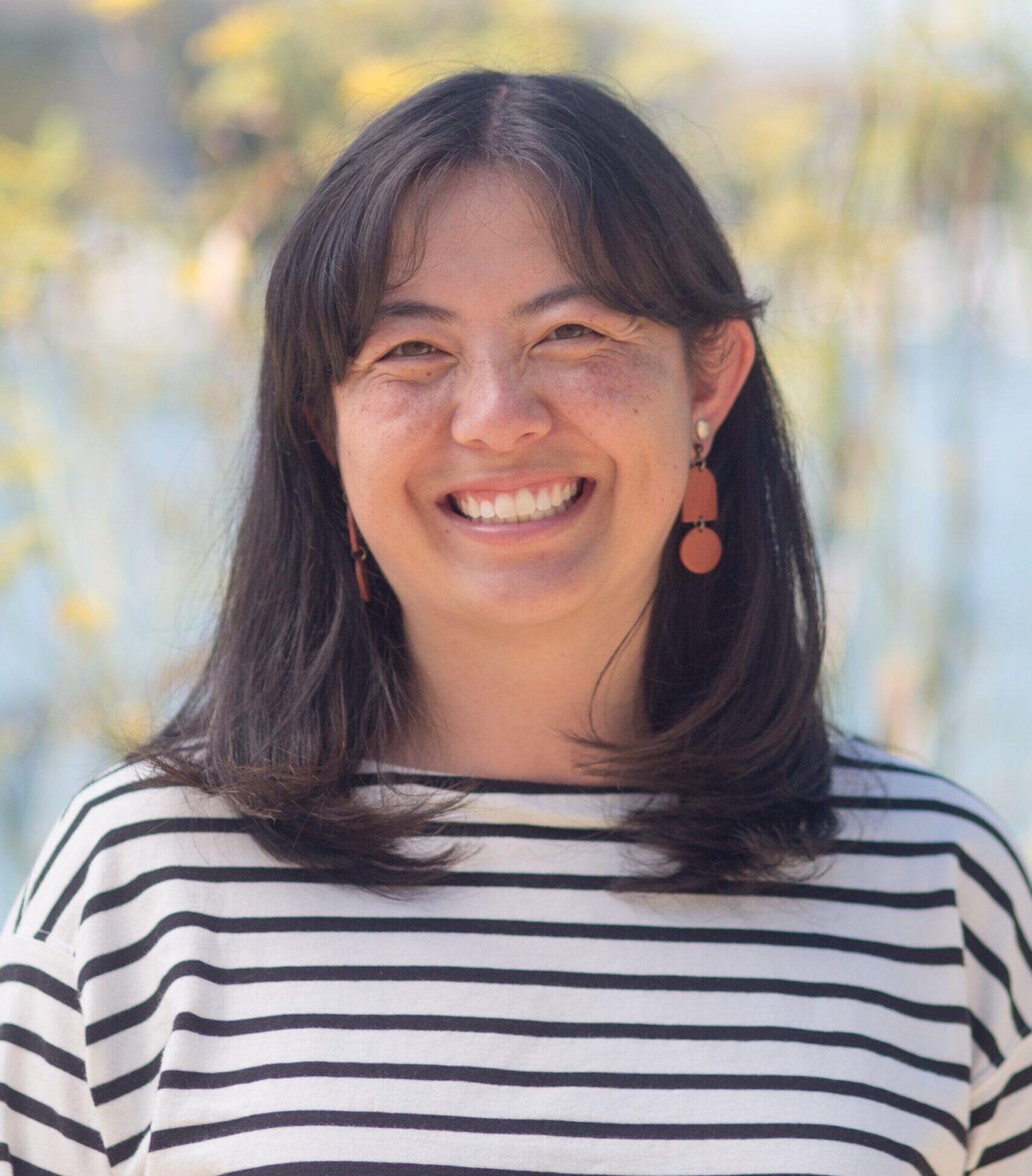 A close-up portrait of Bike East Bay staff member Chelsey Prewitt