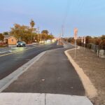 Photo of a smoothly paved off-street sidepath