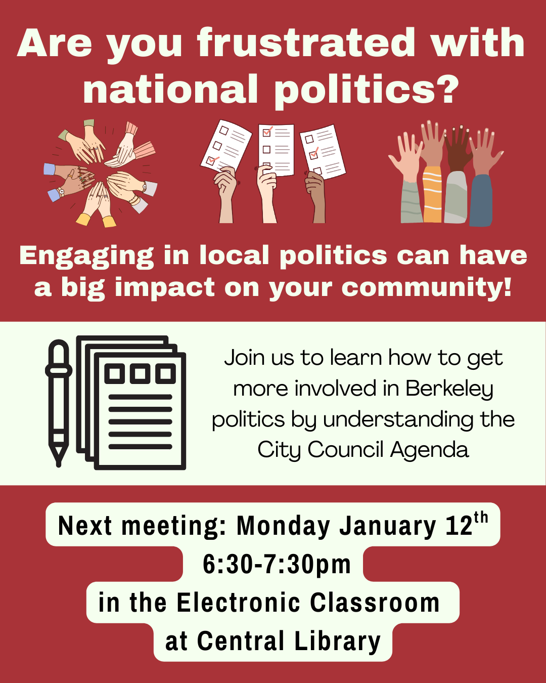 Berkeley politics by understanding the City Council Agenda.