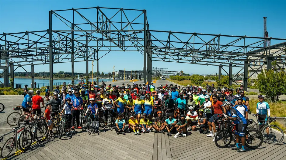 Photo of riders from the 2025 Juneteenth ride